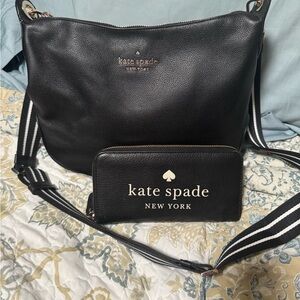 Kate Spade Black Shoulder Bag and Wallet